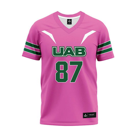 UAB - NCAA Football : Sean Persson - Pink Premium Football Jersey-0