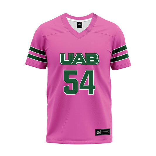 UAB - NCAA Football : Zaire Flournoy - Pink Premium Football Jersey-0