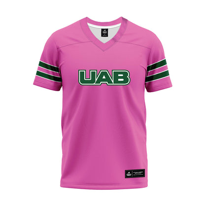 UAB - NCAA Football : Braden Teague - Pink Premium Football Jersey-0