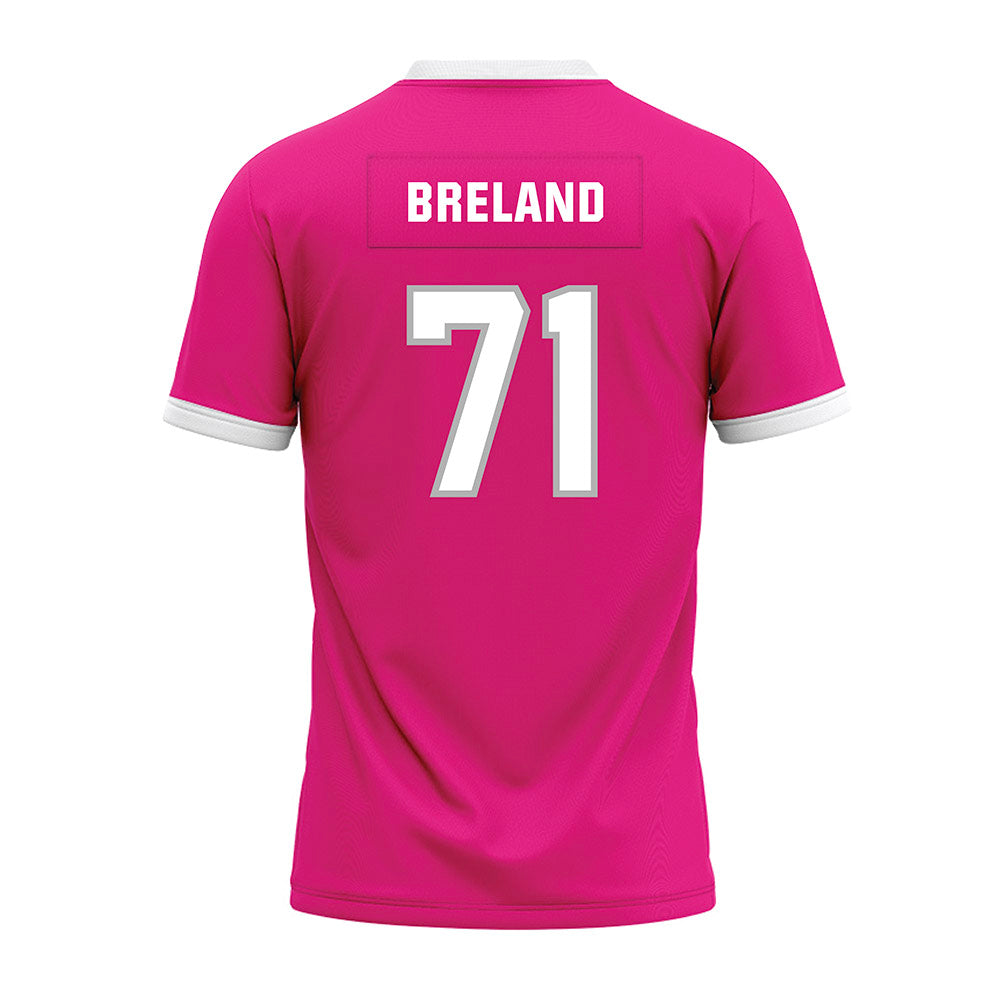 Troy - NCAA Football : Antwone Breland - Pink Premium Football Jersey-1