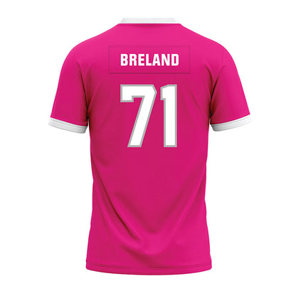 Troy - NCAA Football : Antwone Breland - Pink Premium Football Jersey-1