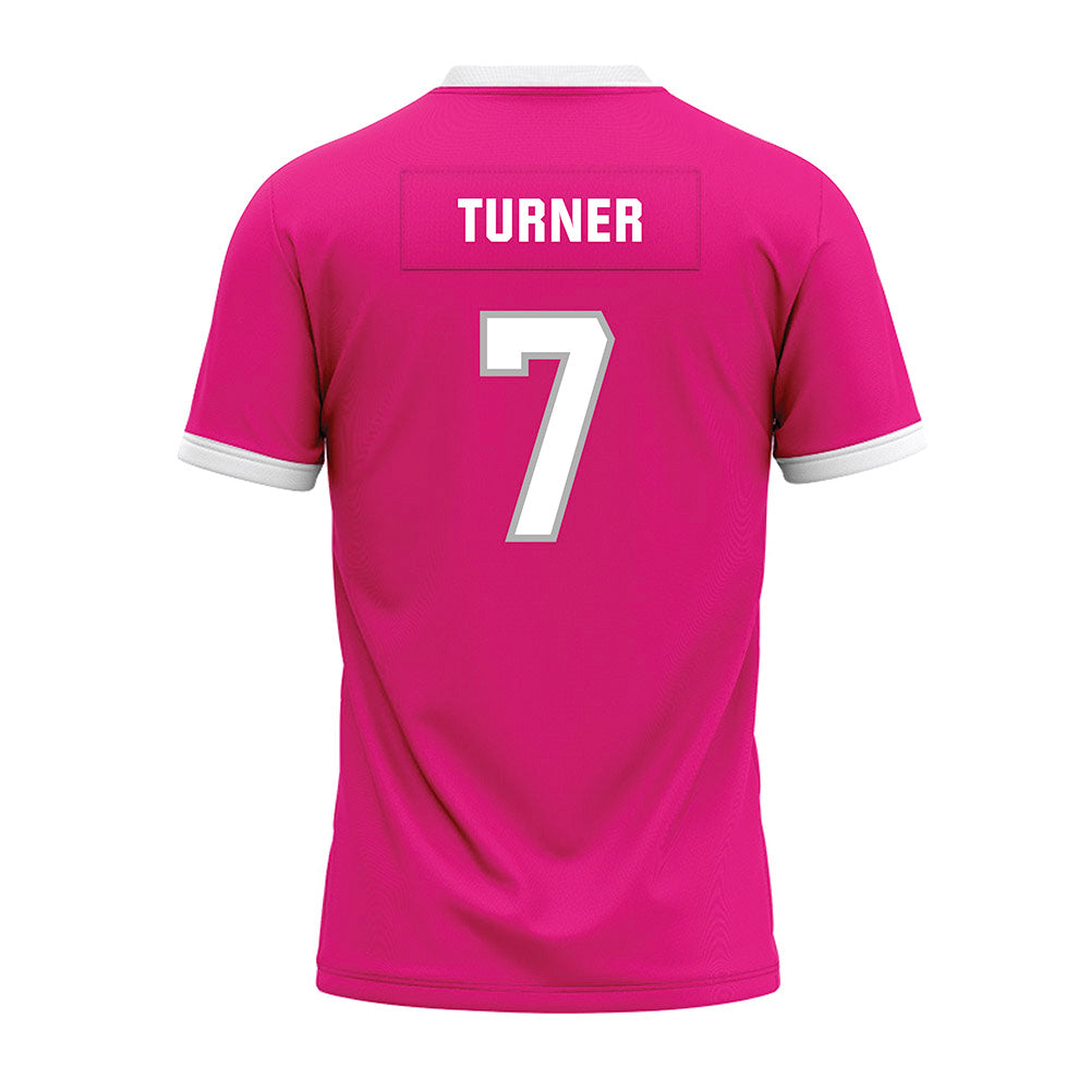 Troy - NCAA Football : Jordan Turner - Pink Premium Football Jersey-1