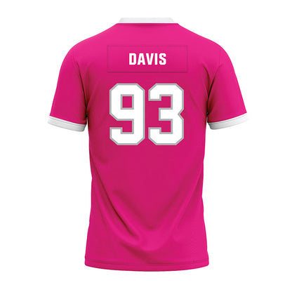 Troy - NCAA Football : RaKeem Davis - Pink Premium Football Jersey-1