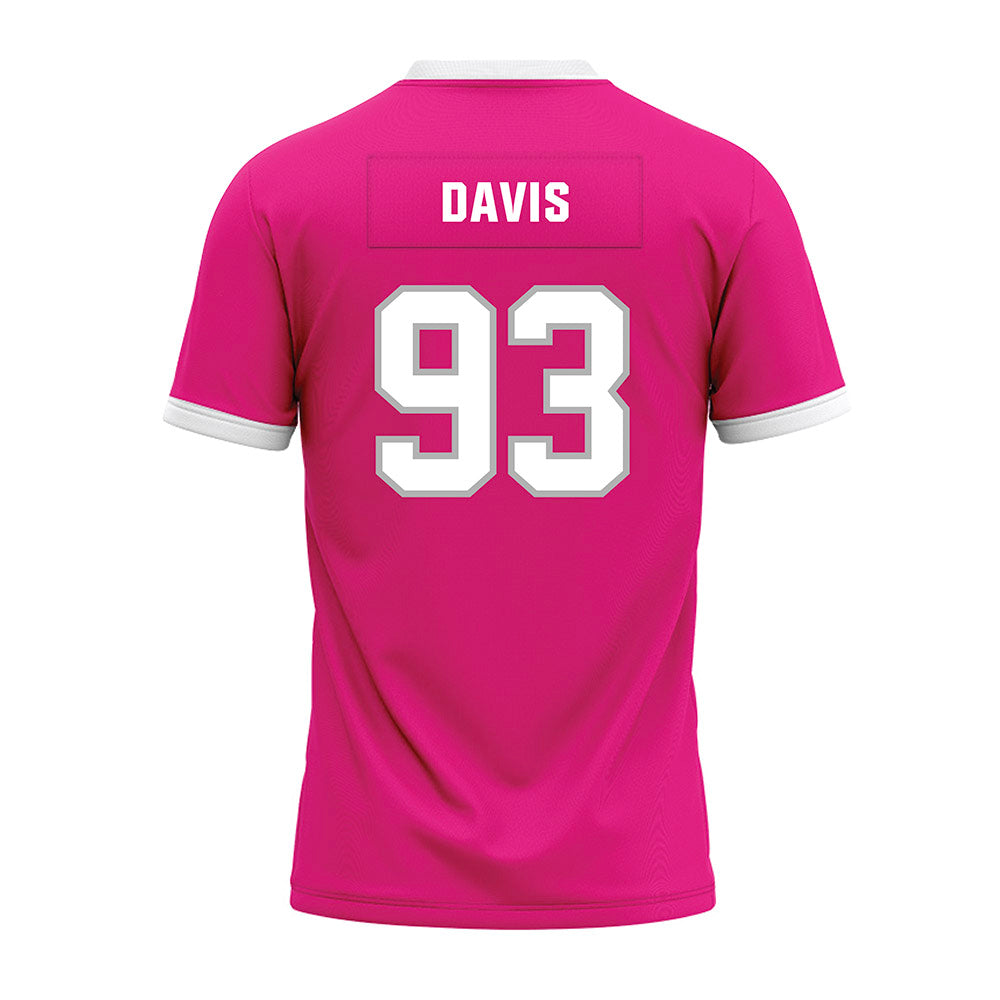 Troy - NCAA Football : RaKeem Davis - Pink Premium Football Jersey-1