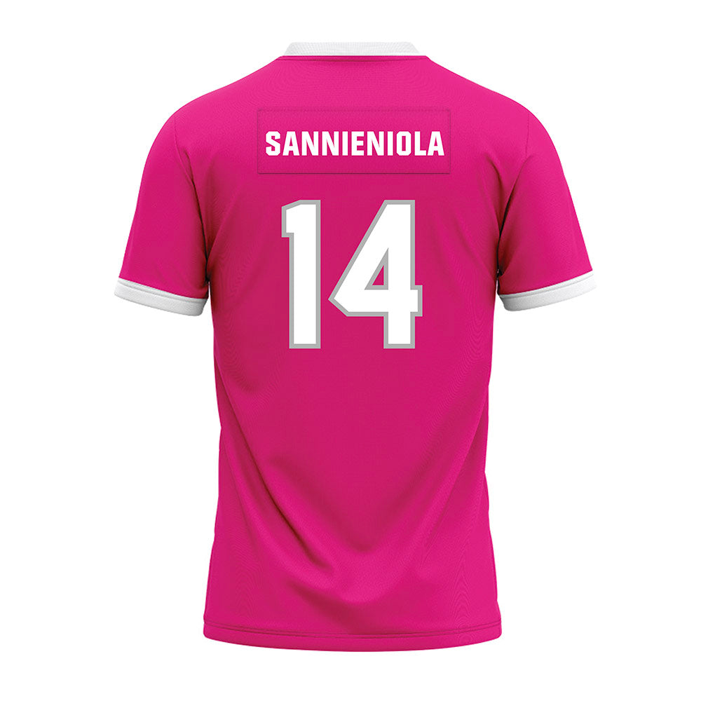 Troy - NCAA Football : Steven Sannieniola - Pink Premium Football Jersey-1