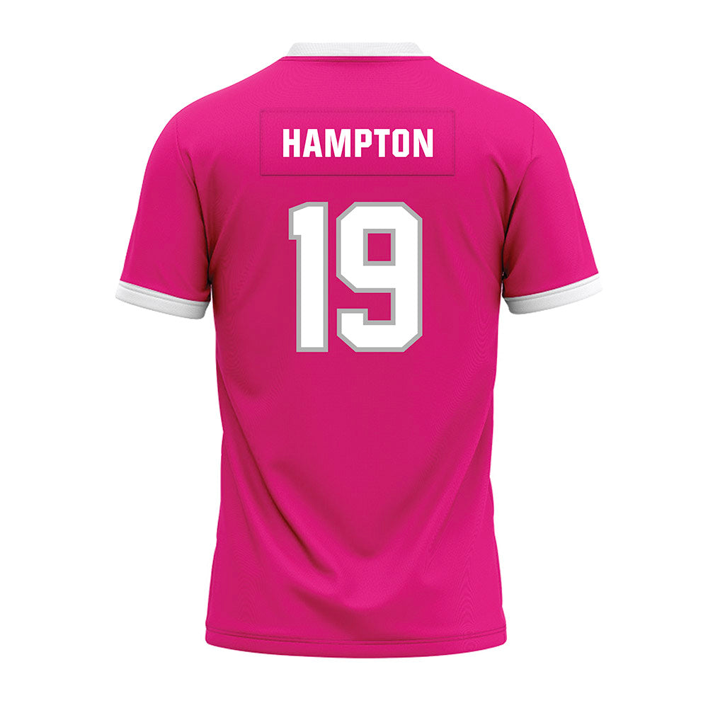 Troy - NCAA Football : Nick Hampton - Pink Premium Football Jersey-1