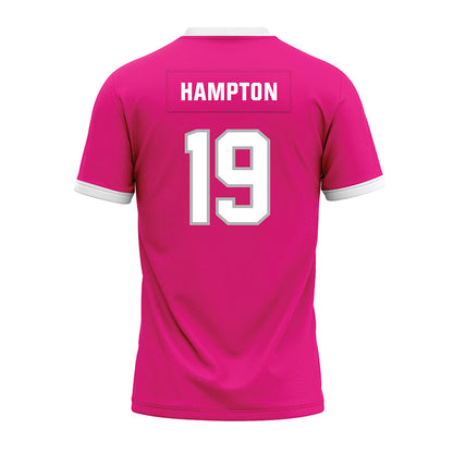 Troy - NCAA Football : Nick Hampton - Pink Premium Football Jersey-1