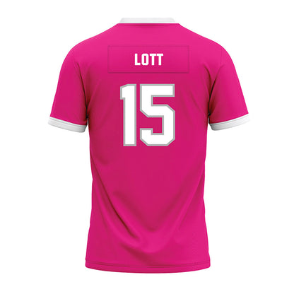 Troy - NCAA Football : TJ Lott - Pink Premium Football Jersey-1