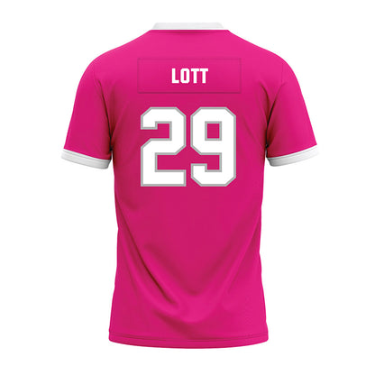 Troy - NCAA Football : Joe Lott - Pink Premium Football Jersey-1