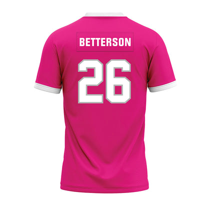 Troy - NCAA Football : Dewhitt Betterson - Pink Premium Football Jersey-1
