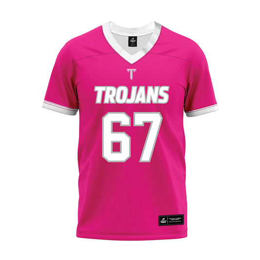 Troy - NCAA Football : Trinton Pritchett - Pink Premium Football Jersey-0