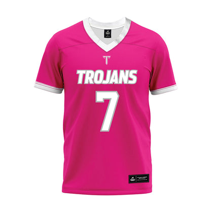 Troy - NCAA Football : Kristian Tate - Pink Premium Football Jersey-0