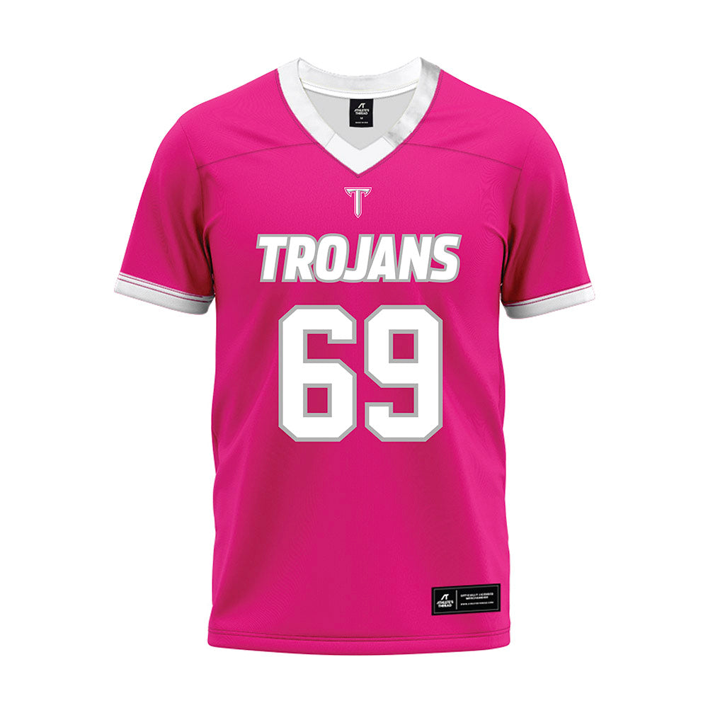 Troy - NCAA Football : Jermaine Paramore Jr. - Pink Premium Football Jersey-0