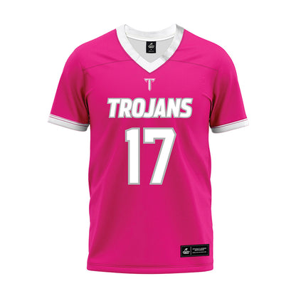Troy - NCAA Football : Jace Petty - Pink Premium Football Jersey-0