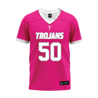 Troy - NCAA Football : Gavin Bowlin - Pink Premium Football Jersey-0