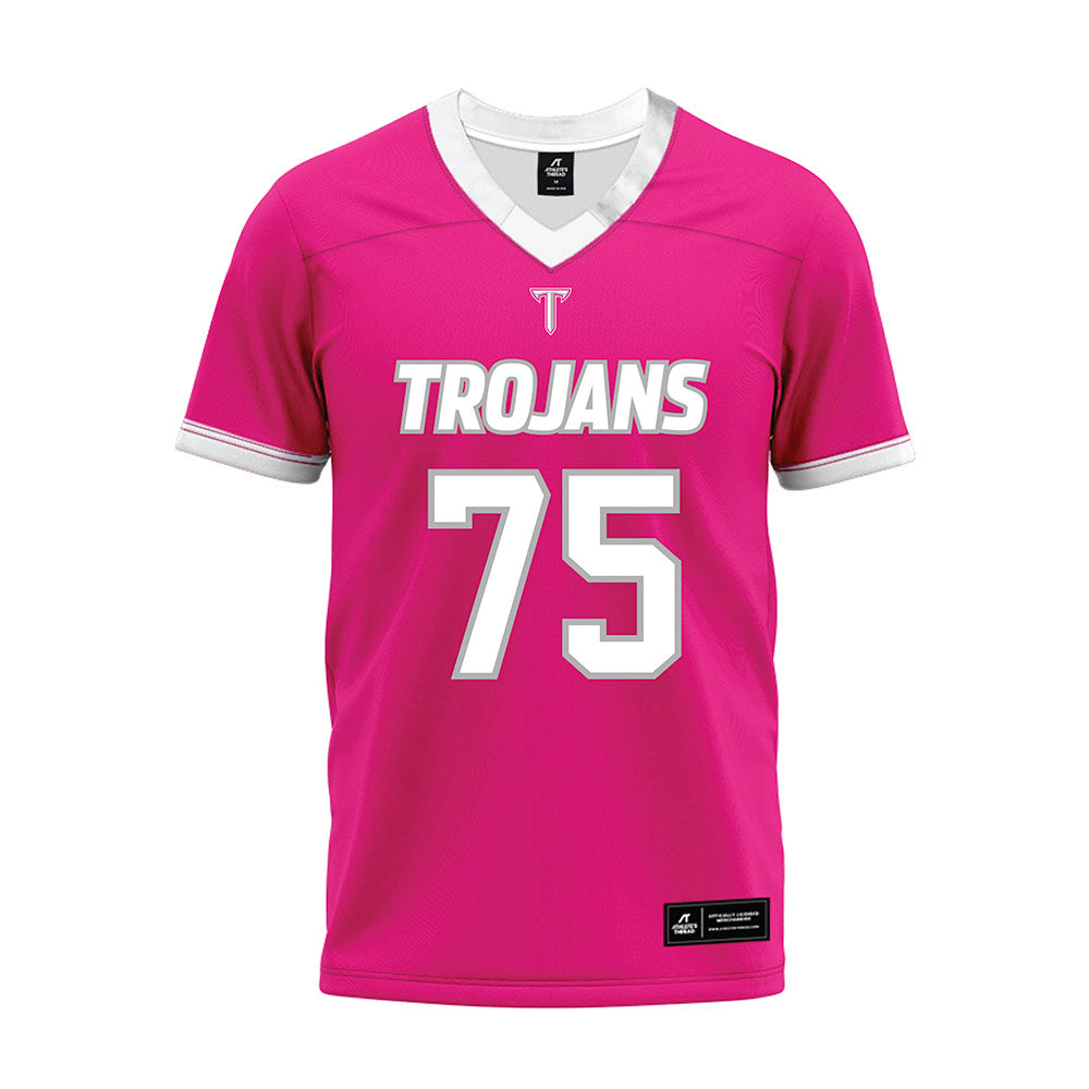 Troy - NCAA Football : Parks Glaze - Pink Premium Football Jersey-0