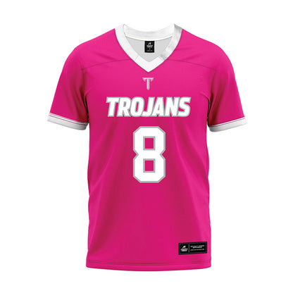 Troy - NCAA Football : TK Keyes - Pink Premium Football Jersey-0