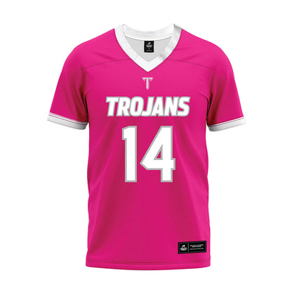 Troy - NCAA Football : Marquis Harris - Pink Premium Football Jersey-0