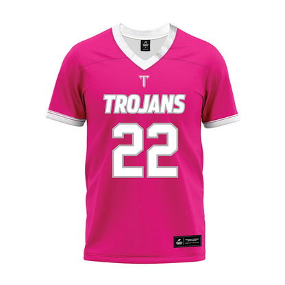 Troy - NCAA Football : Bryce Burgess - Pink Premium Football Jersey-0