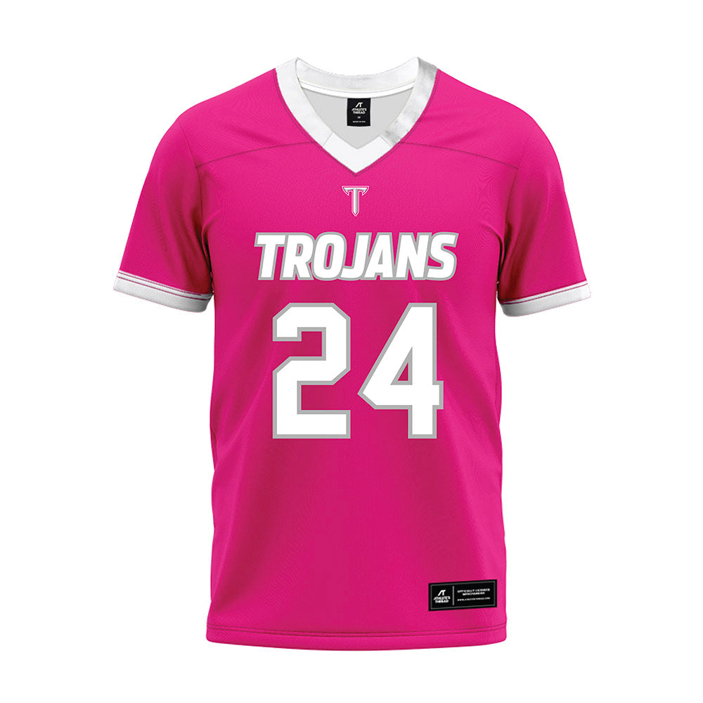 Troy - NCAA Football : Jeremiah Roux - Pink Premium Football Jersey-0