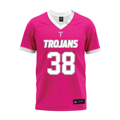 Troy - NCAA Football : Hayden Wolfe - Pink Premium Football Jersey-0