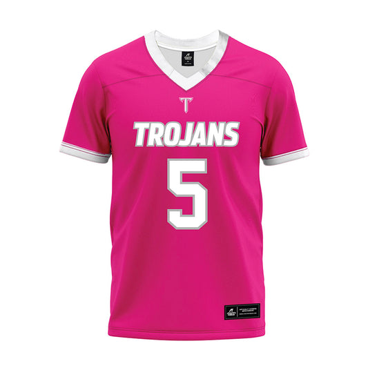 Troy - NCAA Football : Lonnie Smith Jr - Pink Premium Football Jersey-0