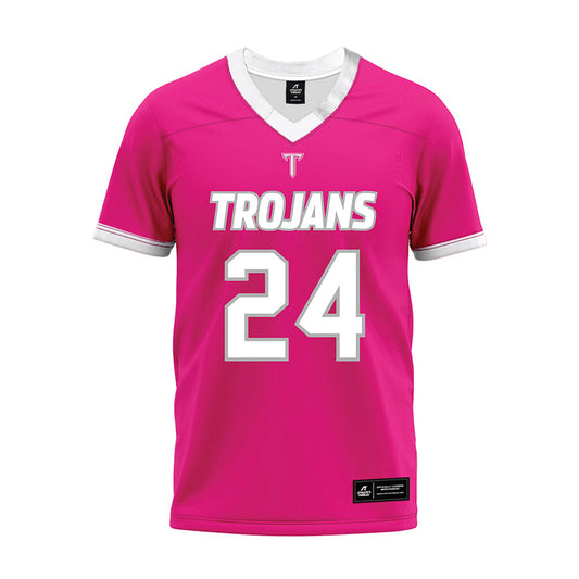 Troy - NCAA Football : Jeremiah Roux - Pink Premium Football Jersey-0