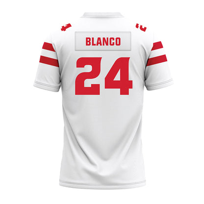 Louisiana - NCAA Football : Steven Blanco - White Premium Football Jersey-1