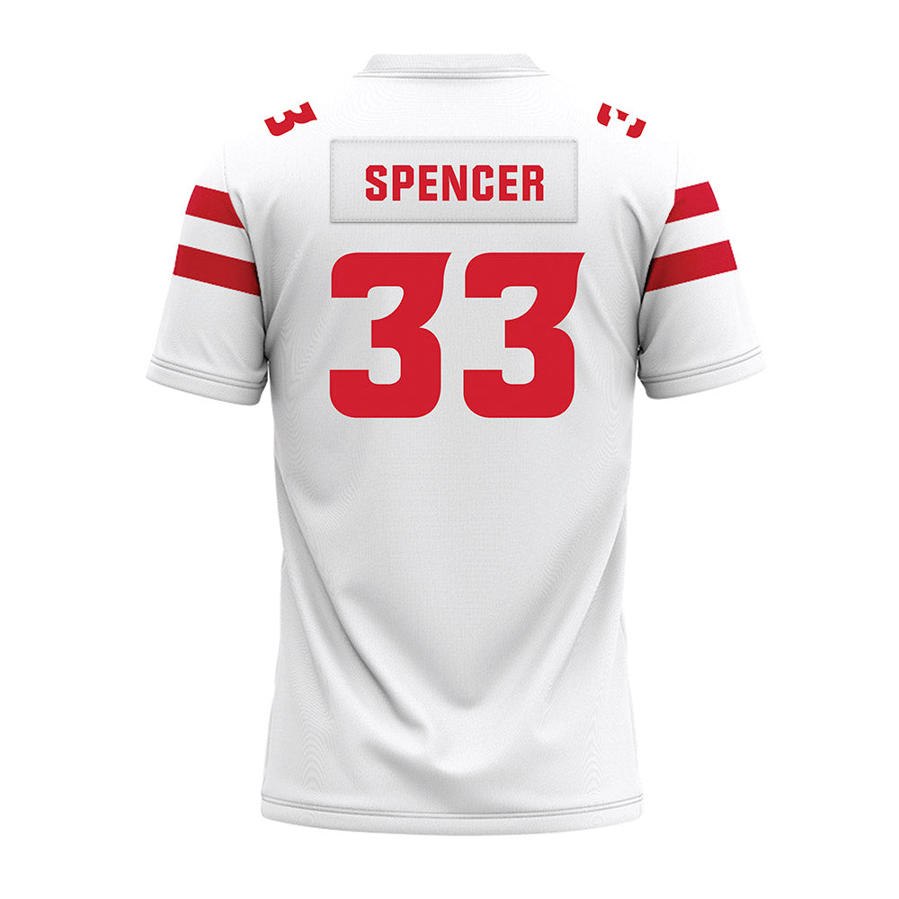 Louisiana - NCAA Football : AJ Spencer - White Premium Football Jersey-1