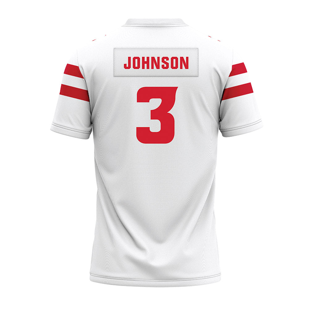Louisiana - NCAA Football : Micah Johnson - White Premium Football Jersey-1