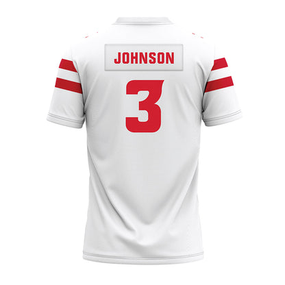 Louisiana - NCAA Football : Micah Johnson - White Premium Football Jersey-1