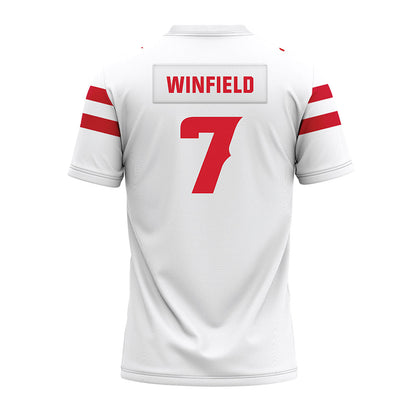 Louisiana - NCAA Football : Lunch Winfield - White Premium Football Jersey-1