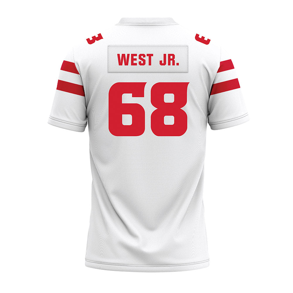 Louisiana - NCAA Football : Fitzgerald West Jr. - White Premium Football Jersey-1