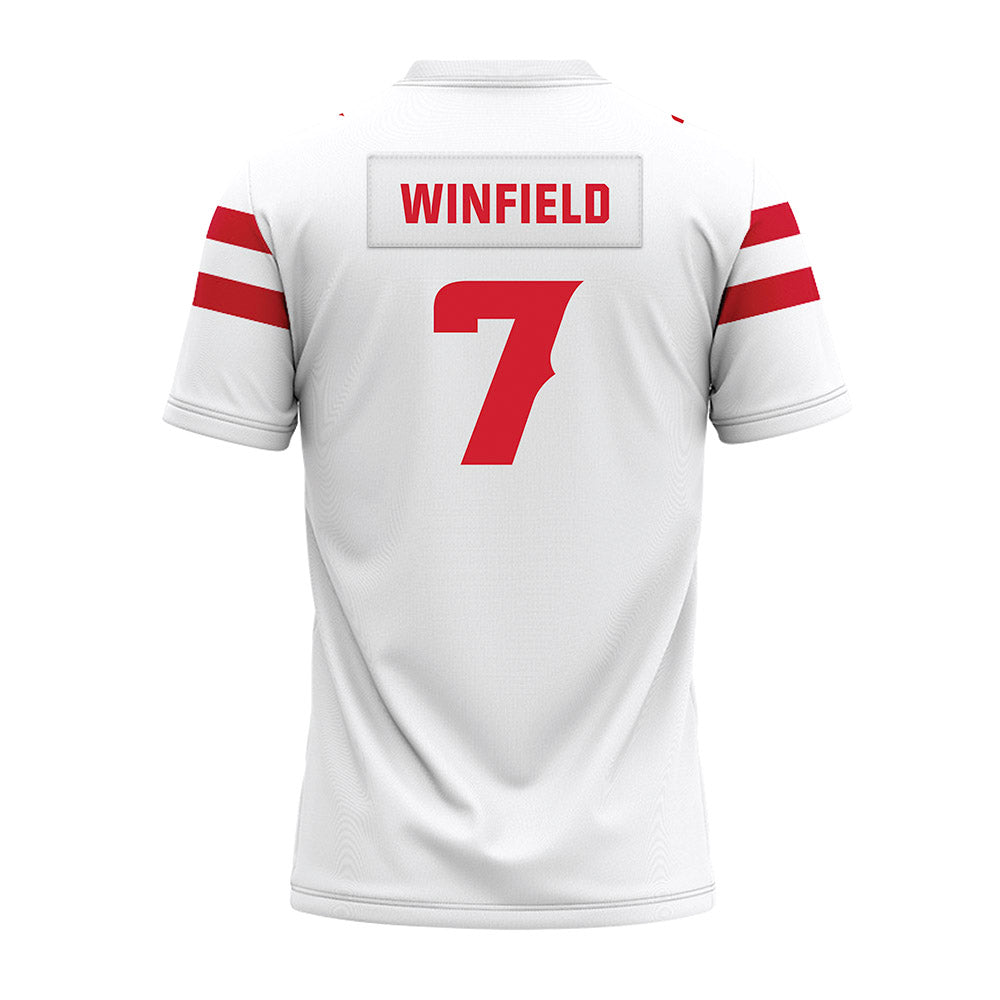Louisiana - NCAA Football : Lunch Winfield - White Premium Football Jersey-1