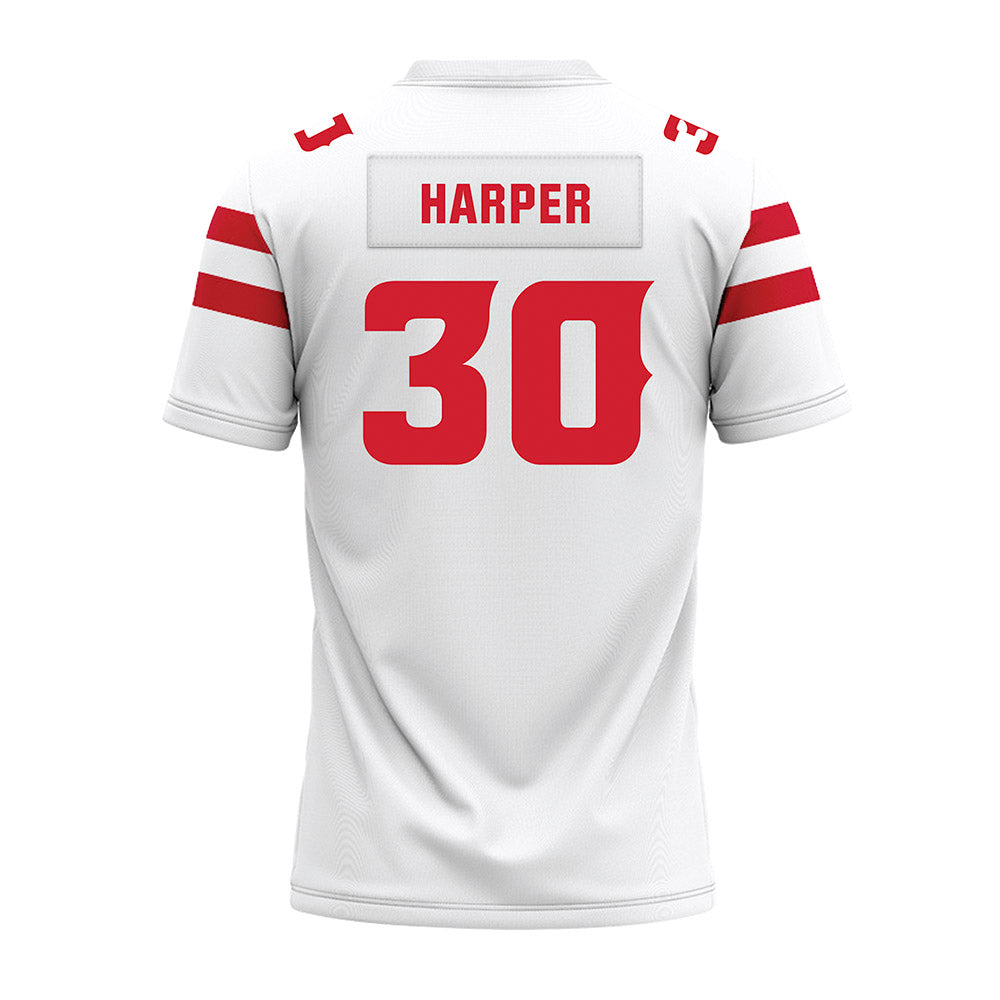 Louisiana - NCAA Football : Julius Harper - White Premium Football Jersey-1