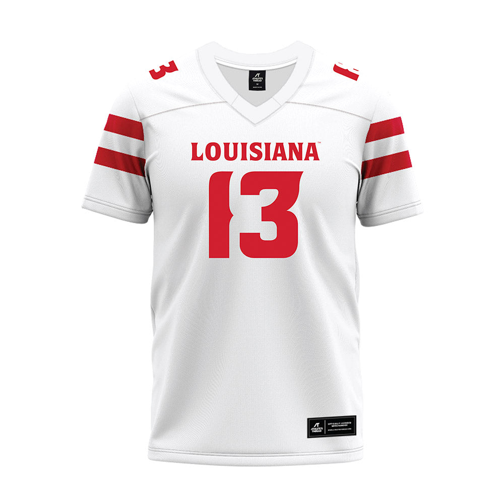 Louisiana - NCAA Football : Curley Reed III - White Premium Football Jersey-0
