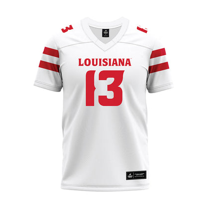 Louisiana - NCAA Football : Curley Reed III - White Premium Football Jersey-0