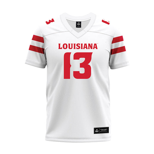 Louisiana - NCAA Football : Curley Reed III - White Premium Football Jersey-0