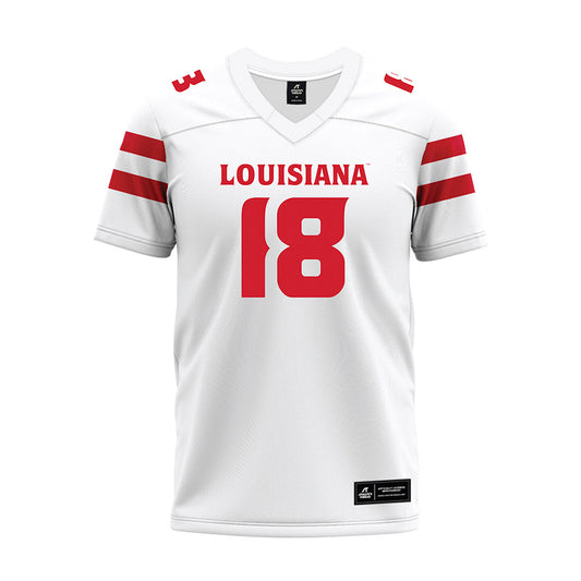 Louisiana - NCAA Football : Khristian Mackintrush - White Premium Football Jersey-0
