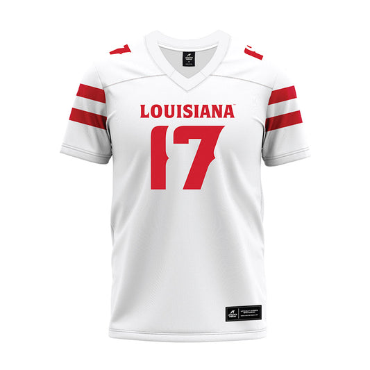 Louisiana - NCAA Football : Tito Chikere - White Premium Football Jersey-0