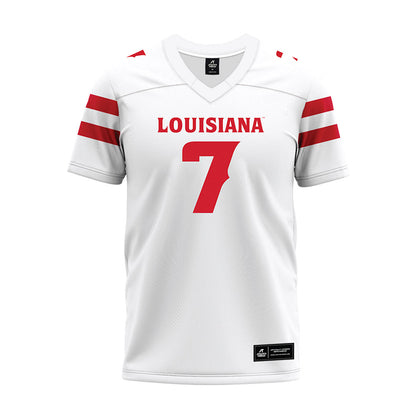 Louisiana - NCAA Football : Lunch Winfield - White Premium Football Jersey-0