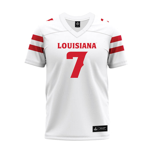 Louisiana - NCAA Football : Lunch Winfield - White Premium Football Jersey-0