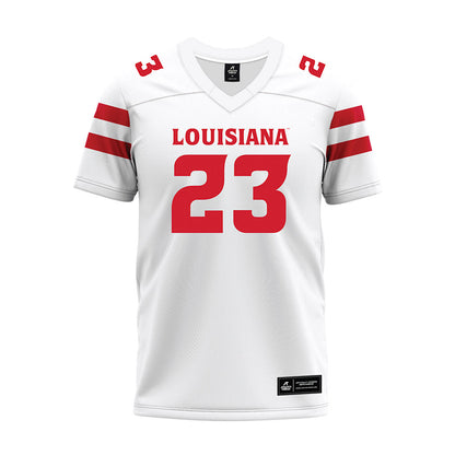 Louisiana - NCAA Football : Jeremiah Moses - White Premium Football Jersey