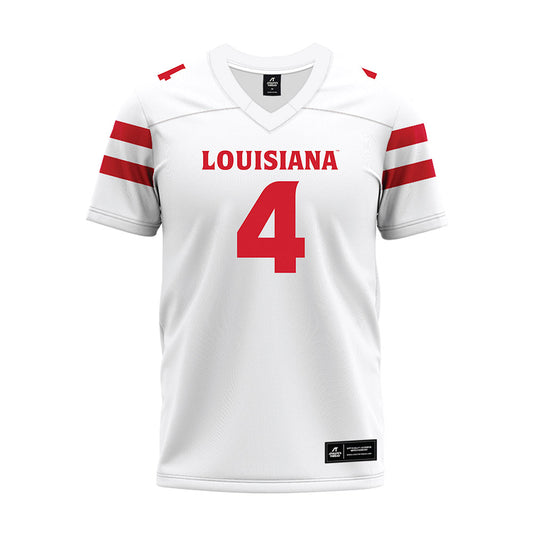 Louisiana - NCAA Football : Trenton Chaney - White Premium Football Jersey-0