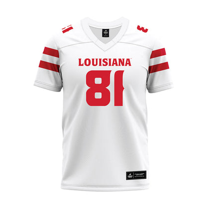 Louisiana - NCAA Football : Jaydon Johnson - White Premium Football Jersey