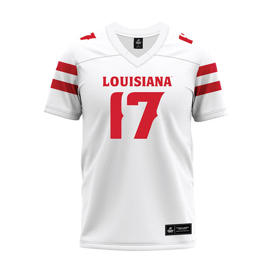 Louisiana - NCAA Football : Tito Chikere - White Premium Football Jersey-0