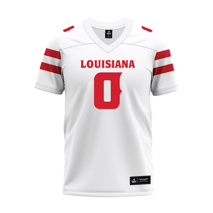 Louisiana - NCAA Football : Priest Ashe - White Premium Football Jersey-0