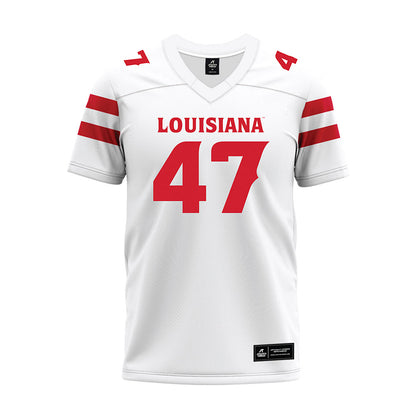 Louisiana - NCAA Football : Maurice Brown Jr. - White Premium Football Jersey-0