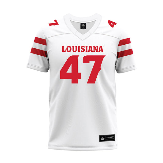 Louisiana - NCAA Football : Maurice Brown Jr. - White Premium Football Jersey-0