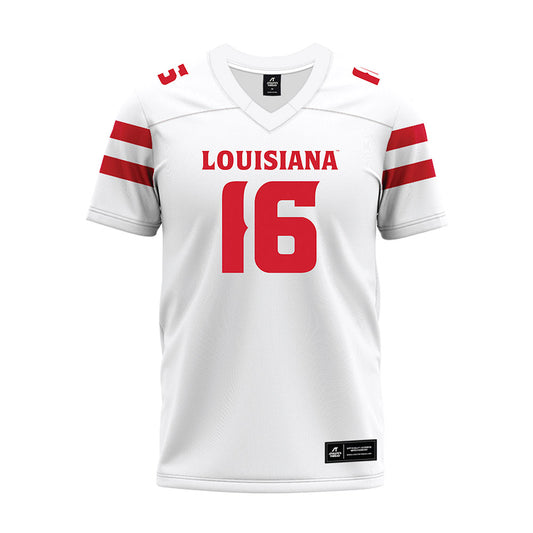 Louisiana - NCAA Football : kailep Edwards - White Premium Football Jersey